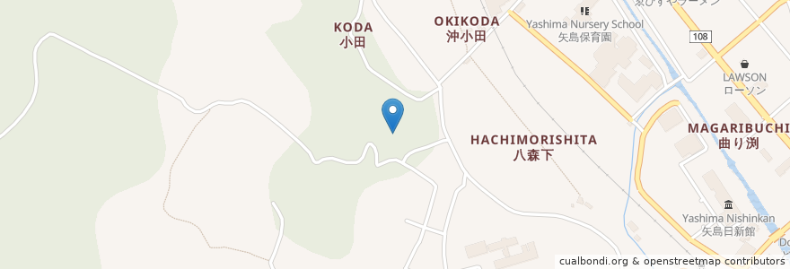 Mapa de ubicacion de 祥雲寺 en 日本, 秋田県, 由利本荘市.