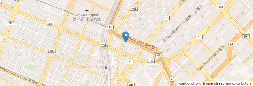 Mapa de ubicacion de 俺のやきとり en 日本, 東京都.