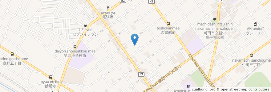 Mapa de ubicacion de 鈴木歯科医院 en Japan, Tokyo, Machida.