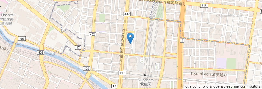 Mapa de ubicacion de 岡むら屋 en Japan, Tokio, 千代田区.