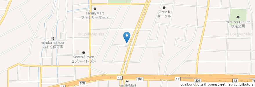 Mapa de ubicacion de 寿司ちあき en 日本, 大阪府, 東大阪市.