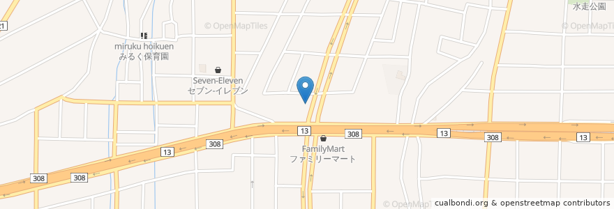Mapa de ubicacion de れん家 en Jepun, 大阪府, 東大阪市.