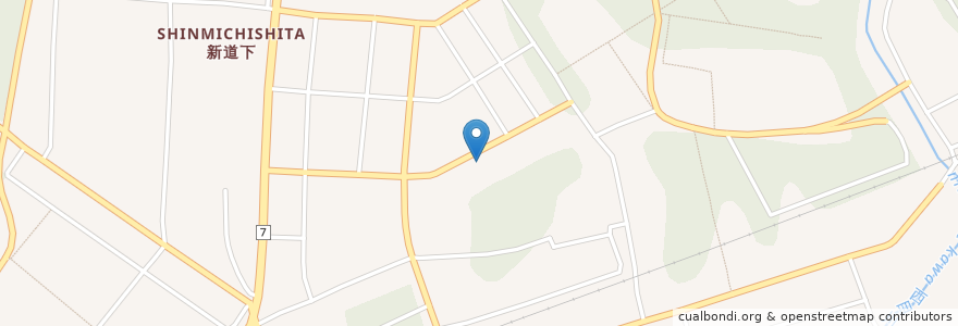 Mapa de ubicacion de 西目診療所 en Япония, Акита, 由利本荘市.