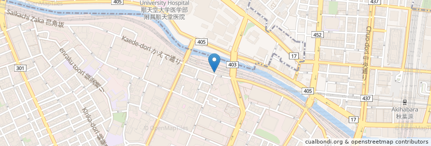 Mapa de ubicacion de 三田製麺所 en 日本, 东京都/東京都, 千代田區.