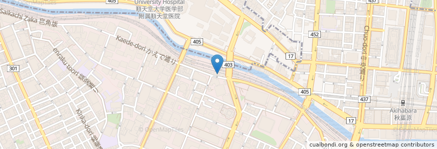 Mapa de ubicacion de なおじ en Jepun, 東京都, 千代田区.