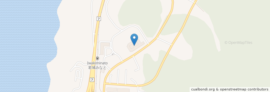 Mapa de ubicacion de 特別養護老人ホーム 広洋苑 en Japón, Prefectura De Akita, 由利本荘市.