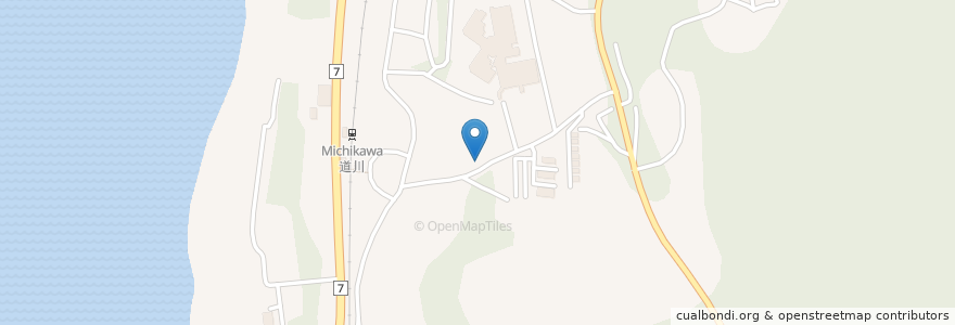 Mapa de ubicacion de みちかわ薬局 en Japan, Präfektur Akita, 由利本荘市.