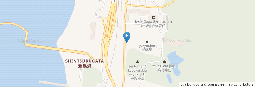 Mapa de ubicacion de 歯科いわきクリニック en Japonya, 秋田県, 由利本荘市.