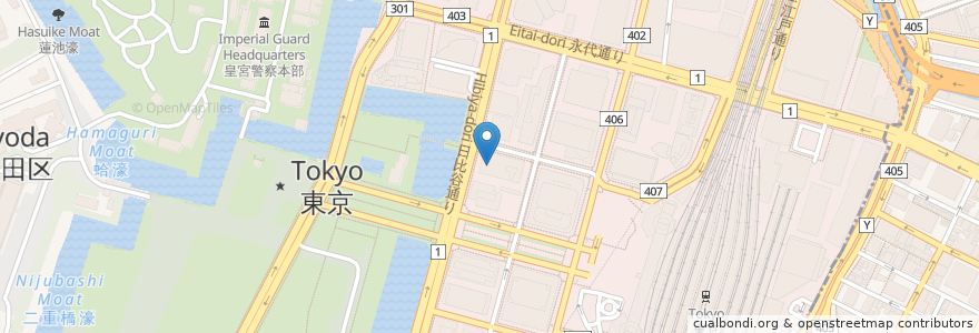 Mapa de ubicacion de 中国工商银行 en Japão, Tóquio, 千代田区.