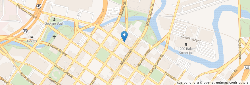 Mapa de ubicacion de La Calle Tacos en United States, Texas, Houston, Harris County.