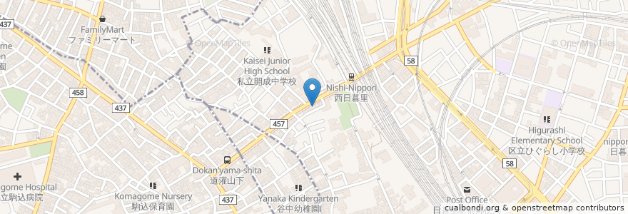 Mapa de ubicacion de サンドイッチ専門店ポポー en ژاپن, 東京都.