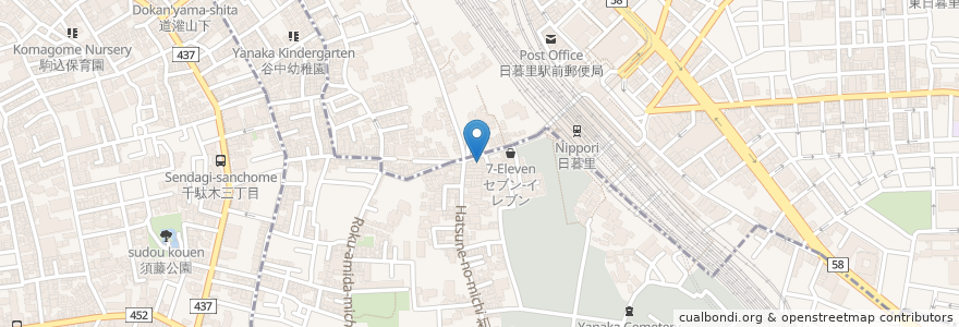 Mapa de ubicacion de 河津歯科医院 en ژاپن, 東京都, 台東区.