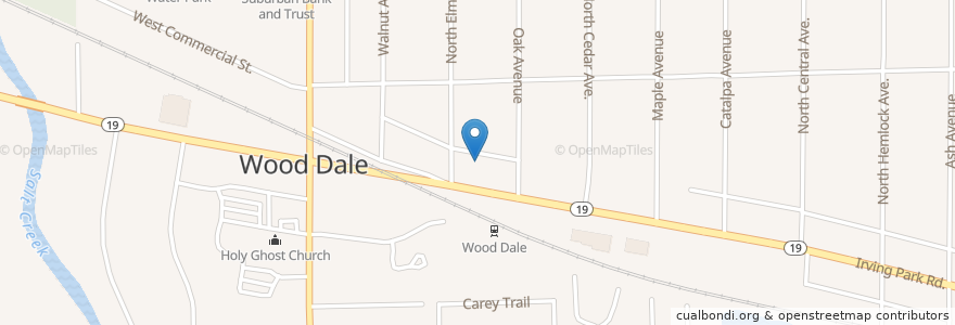 Mapa de ubicacion de Wood Dale Bank and Trust en États-Unis D'Amérique, Illinois, Dupage County, Wood Dale.