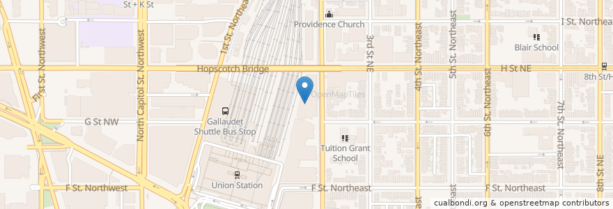 Mapa de ubicacion de Kaiser Permanente Capitol Hill Medical Center en United States, Washington, D.C., Washington.