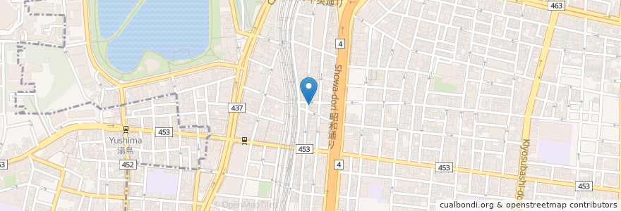 Mapa de ubicacion de 屋台料理 盛栄 en Japon, Tokyo, 台東区.