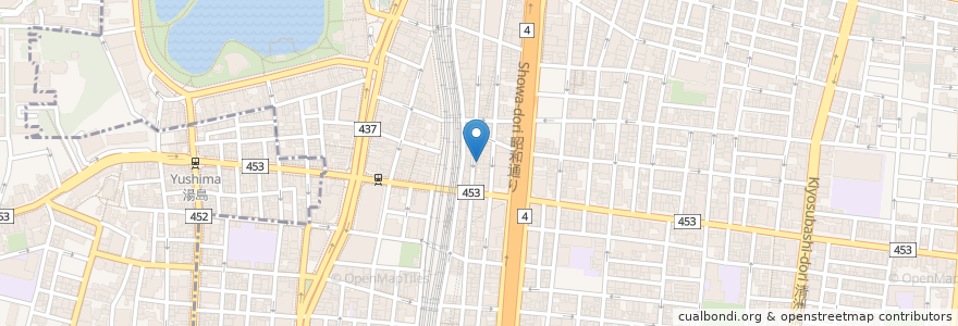 Mapa de ubicacion de 日本橋紅とん en Jepun, 東京都, 台東区.