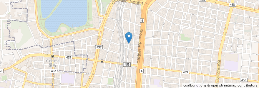 Mapa de ubicacion de Bar Chanti Pop en Japon, Tokyo, 台東区.