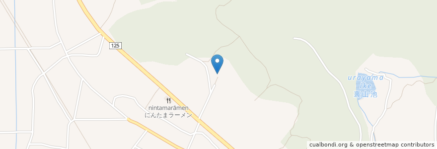 Mapa de ubicacion de 八幡宮 en 日本, 茨城県, つくば市.