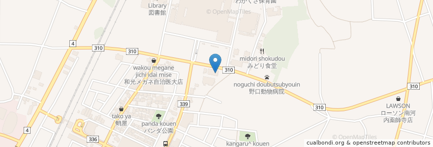Mapa de ubicacion de ドナルド・マクドナルド・ハウス とちぎハウス en اليابان, 栃木県, 下野市.