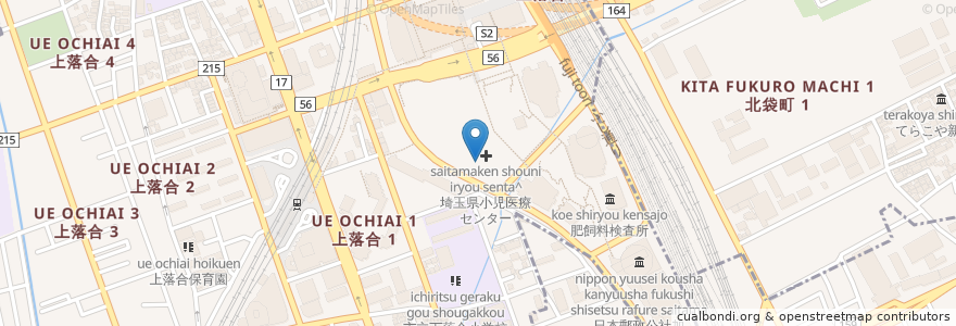 Mapa de ubicacion de ドナルド・マクドナルド・ハウスさいたま en اليابان, 埼玉県, さいたま市, 中央区.