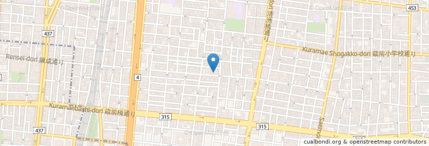Mapa de ubicacion de 季節料理 お徳 en Japon, Tokyo, 台東区.