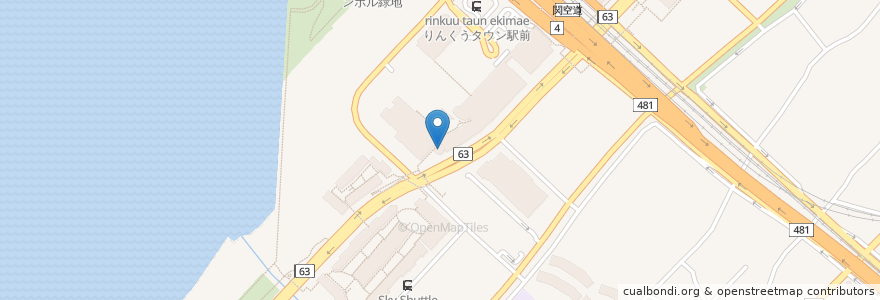 Mapa de ubicacion de マクドナルド en 日本, 大阪府, 泉佐野市.