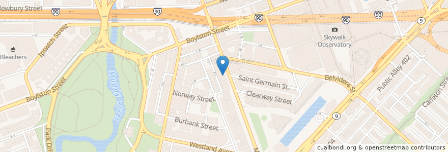 Mapa de ubicacion de Shin Hakata Ramen en アメリカ合衆国, マサチューセッツ州, Suffolk County, ボストン.