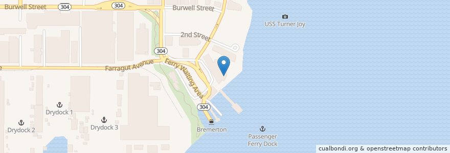 Mapa de ubicacion de Anthony's at Sinclair Inlet en Estados Unidos De América, Washington, Kitsap County, Bremerton.