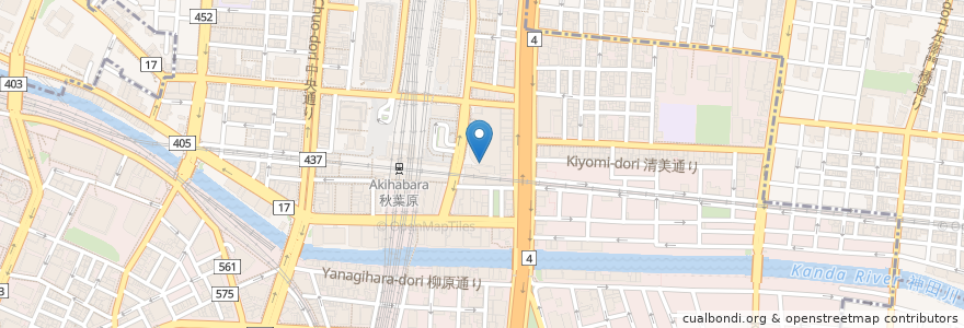 Mapa de ubicacion de Jack in the Donuts en اليابان, 東京都, 千代田区.