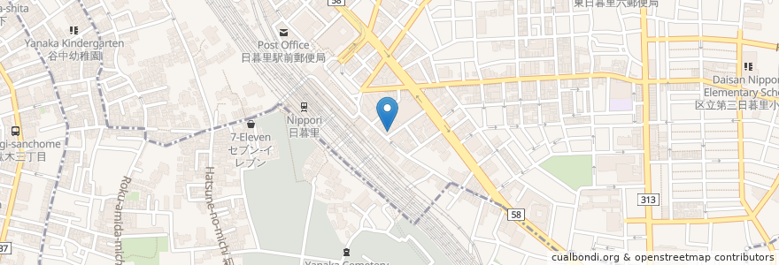Mapa de ubicacion de リンリンハウス en Jepun, 東京都, 台東区.