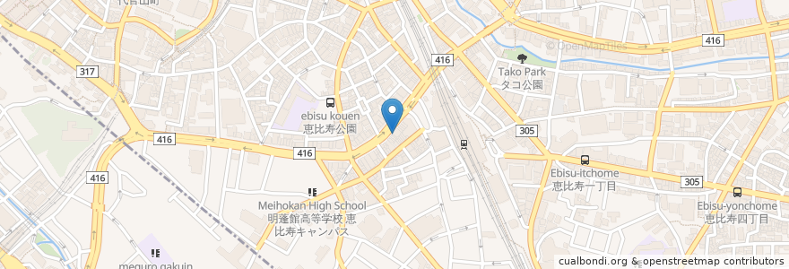 Mapa de ubicacion de 元祖寿司 en Japan, 東京都.