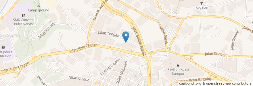 Mapa de ubicacion de Suzie Wong en Malasia, Selangor, Kuala Lumpur.