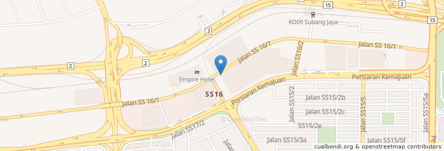Mapa de ubicacion de Subang Parade Car Park Zone A en Malezya, Selangor.