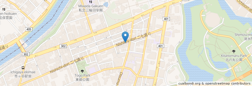 Mapa de ubicacion de KIZAN en اليابان, 東京都, 千代田区.