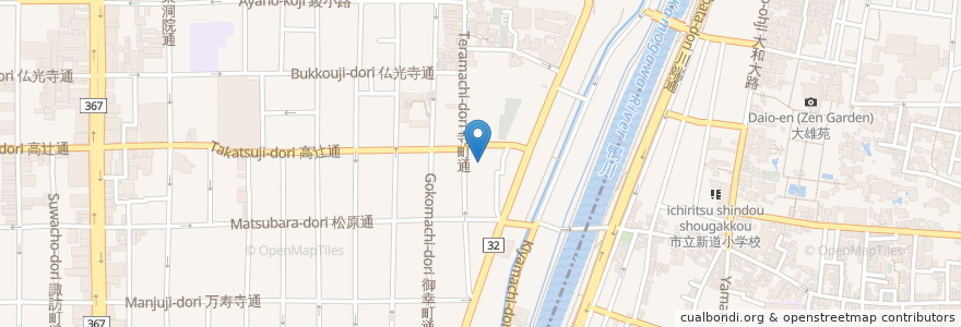 Mapa de ubicacion de 淨國寺 en اليابان, 京都府, 京都市, 下京区.