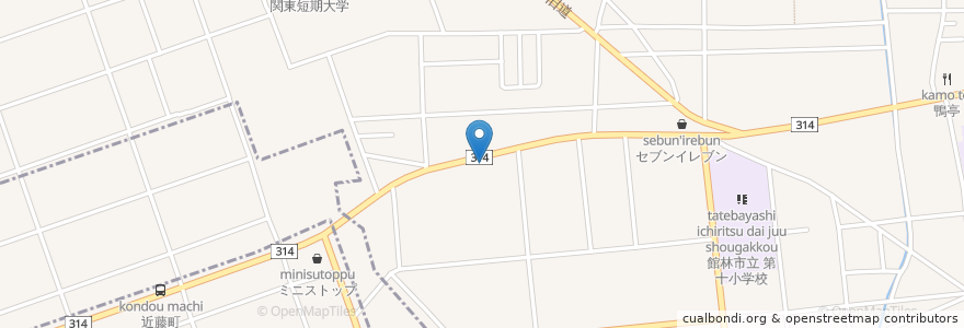 Mapa de ubicacion de 淡路島カレー専門店ムーラン en Japon, Préfecture De Gunma, 館林市.