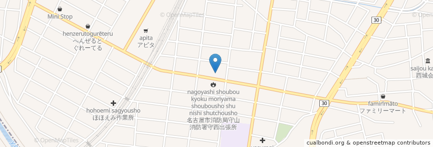 Mapa de ubicacion de B&D en Japón, Prefectura De Aichi, Nagoya, 守山区.