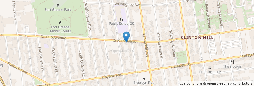 Mapa de ubicacion de Dino en 미국, 뉴욕, New York, Brooklyn.