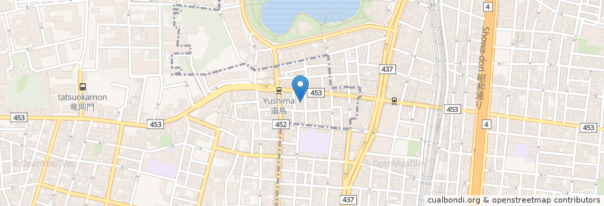 Mapa de ubicacion de マジュボギ en ژاپن, 東京都, 台東区.