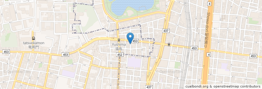Mapa de ubicacion de 岩手屋 en 日本, 東京都, 台東区.