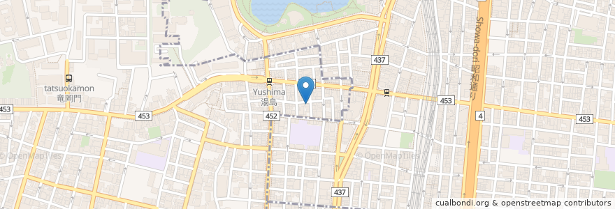 Mapa de ubicacion de 季節料理 よし en 日本, 東京都, 台東区.