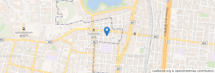 Mapa de ubicacion de ミニBar Qピ〜 en Japon, Tokyo, 台東区.