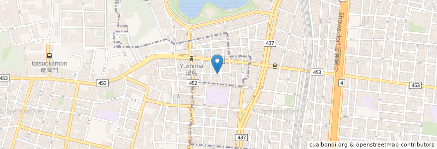Mapa de ubicacion de 和風すなっく 豊 en Japonya, 東京都, 台東区.
