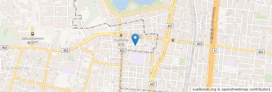 Mapa de ubicacion de スナック ハンター en Japonya, 東京都, 台東区.
