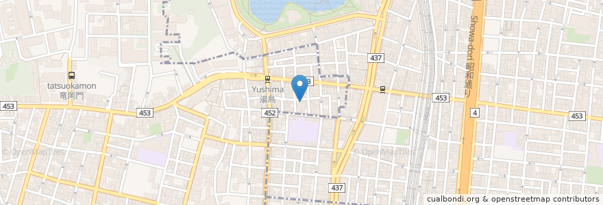 Mapa de ubicacion de すなっく岸 en 日本, 東京都, 台東区.