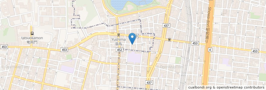 Mapa de ubicacion de くりはら屋 en 일본, 도쿄도, 다이토구.