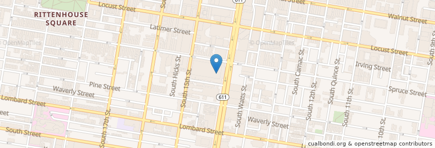 Mapa de ubicacion de Perelman Theater en United States, Pennsylvania, Philadelphia County, Philadelphia.