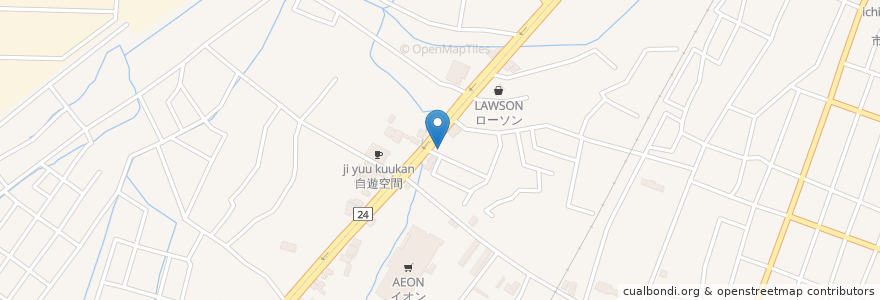 Mapa de ubicacion de 旭ヶ丘内科クリニック en 日本, 富山県, 高岡市.