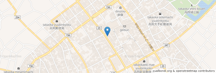 Mapa de ubicacion de かむる en Giappone, Prefettura Di Toyama, 高岡市.