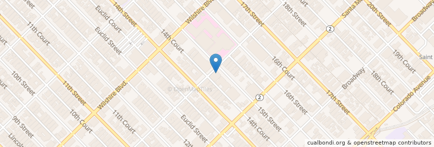 Mapa de ubicacion de Paige Moosavi DDS en United States, California, Los Angeles County.